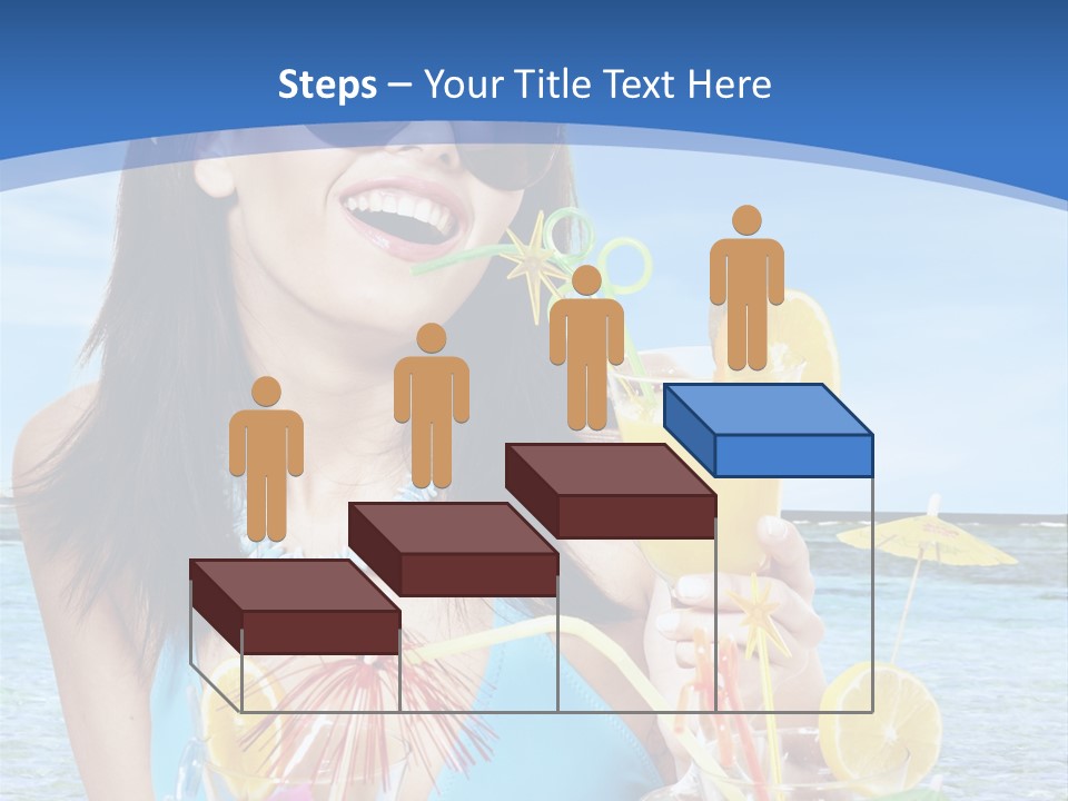 Alcohol Female Summer PowerPoint Template