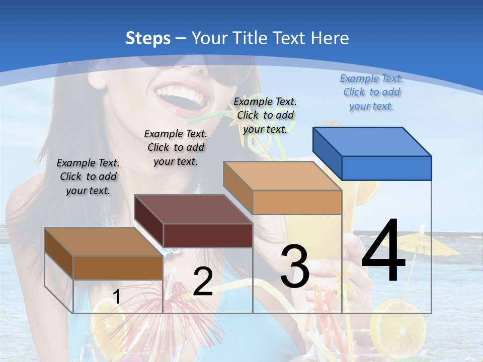 Alcohol Female Summer PowerPoint Template