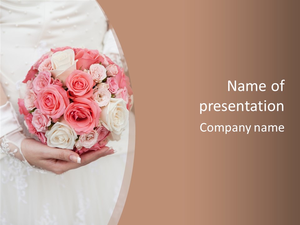 Bride Colorful Marriage PowerPoint Template