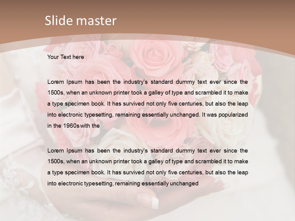 Bride Colorful Marriage PowerPoint Template