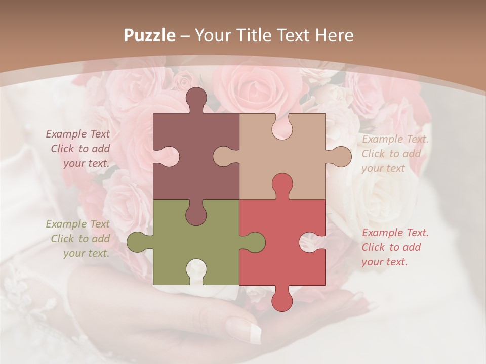 Bride Colorful Marriage PowerPoint Template