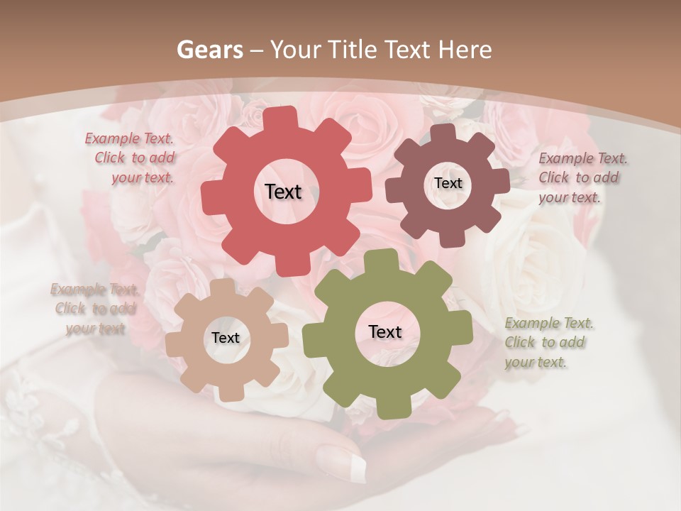 Bride Colorful Marriage PowerPoint Template