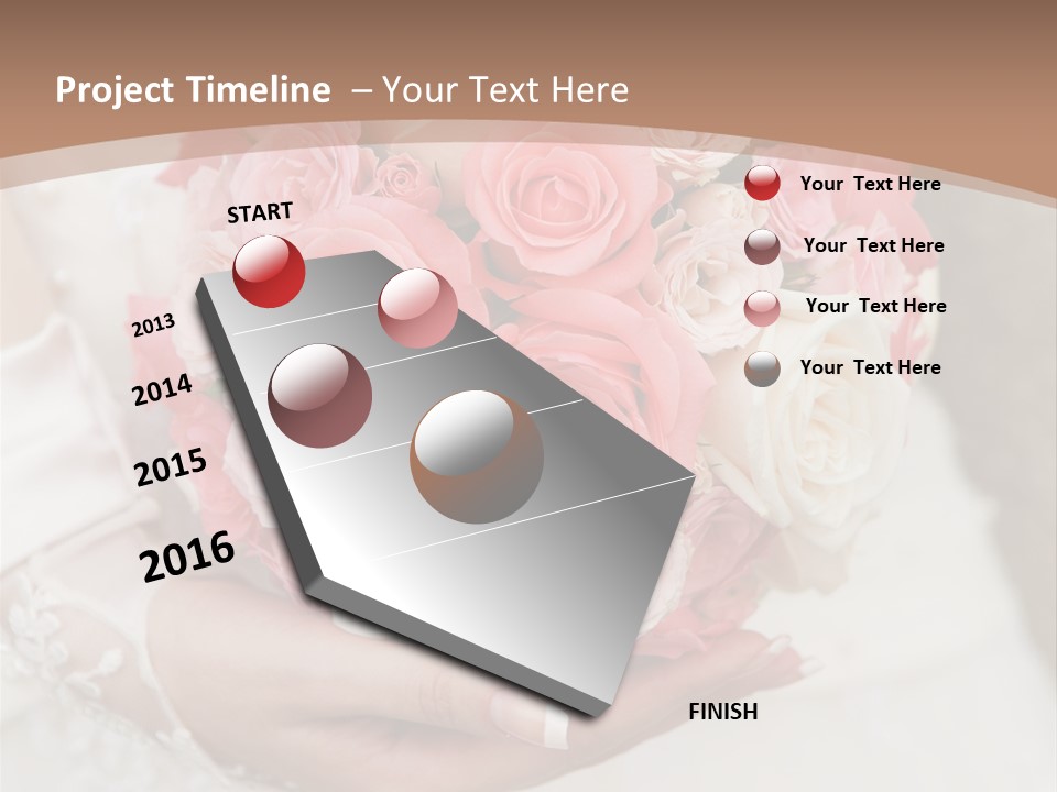 Bride Colorful Marriage PowerPoint Template