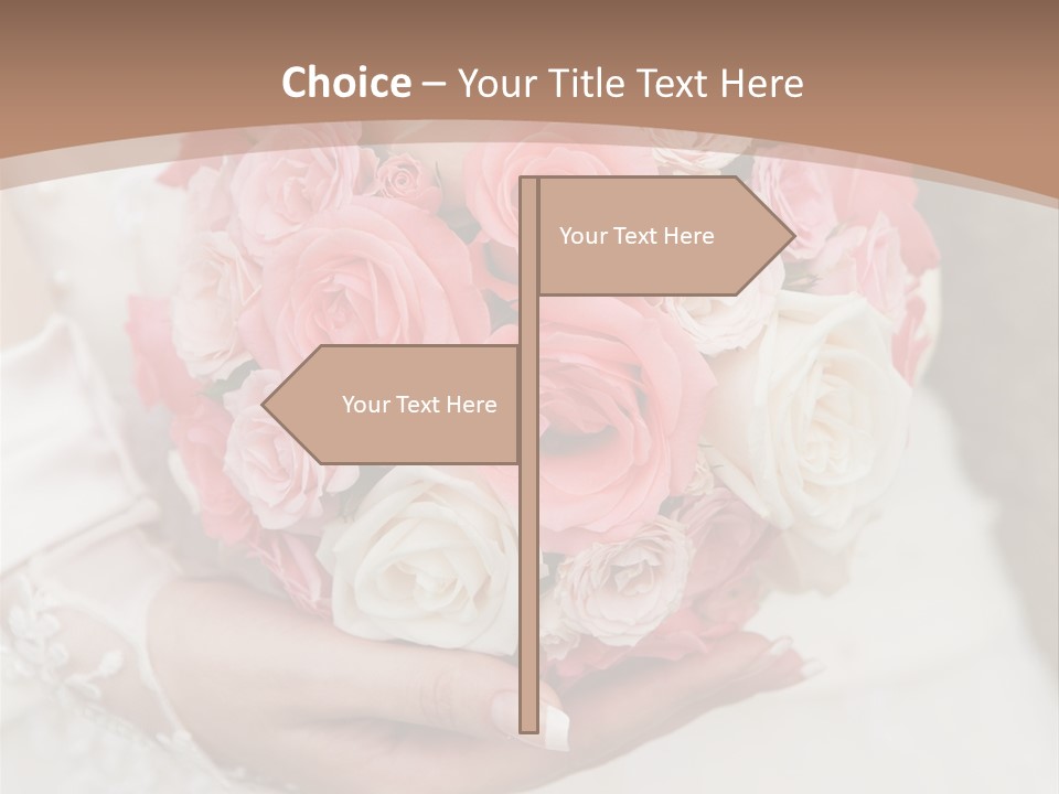 Bride Colorful Marriage PowerPoint Template