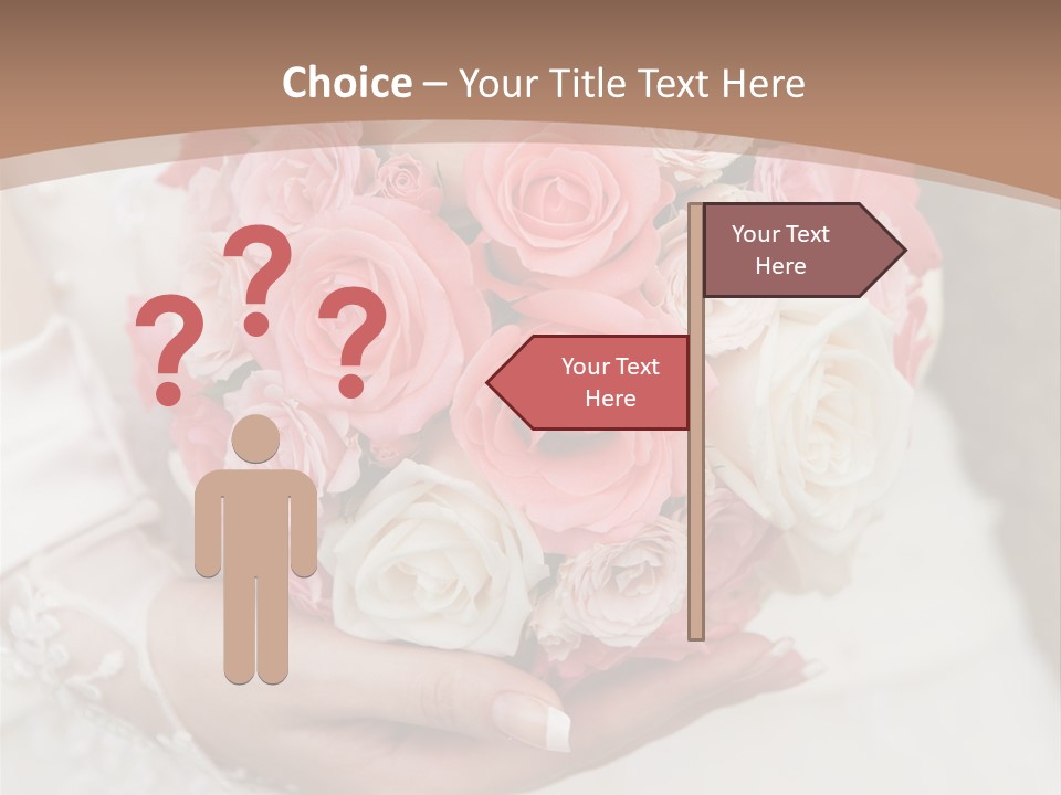 Bride Colorful Marriage PowerPoint Template