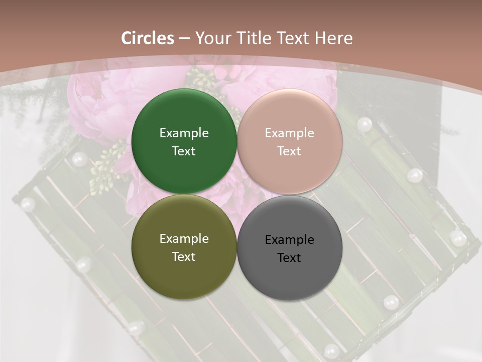 Vibrant Wedding Blossom PowerPoint Template