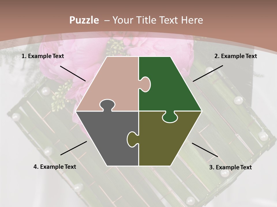 Vibrant Wedding Blossom PowerPoint Template