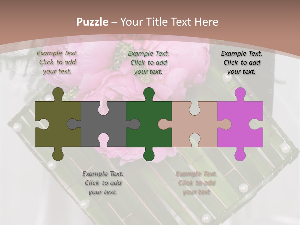 Vibrant Wedding Blossom PowerPoint Template