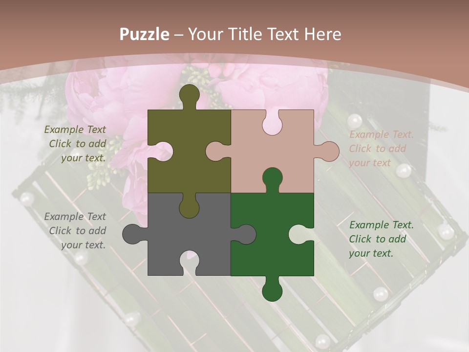 Vibrant Wedding Blossom PowerPoint Template