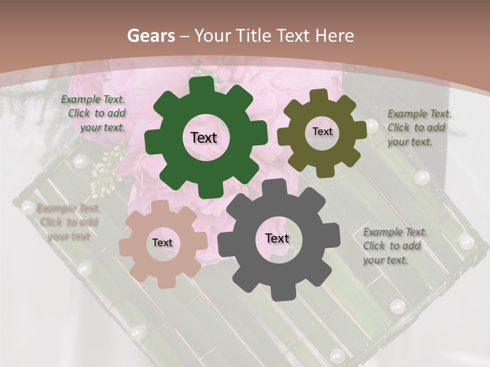 Vibrant Wedding Blossom PowerPoint Template