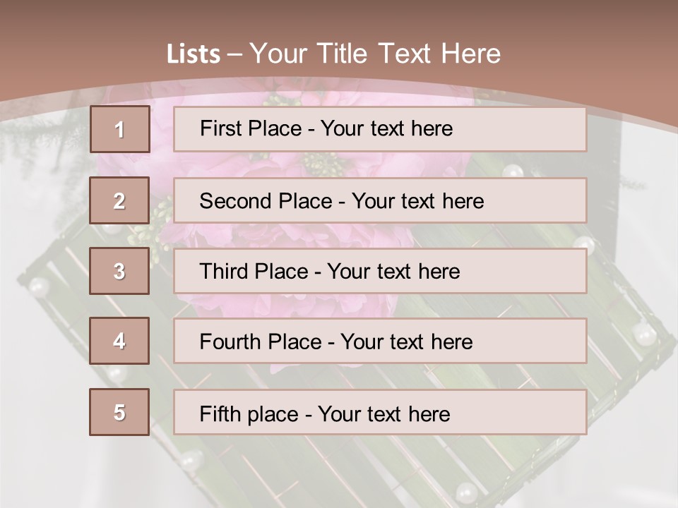 Vibrant Wedding Blossom PowerPoint Template