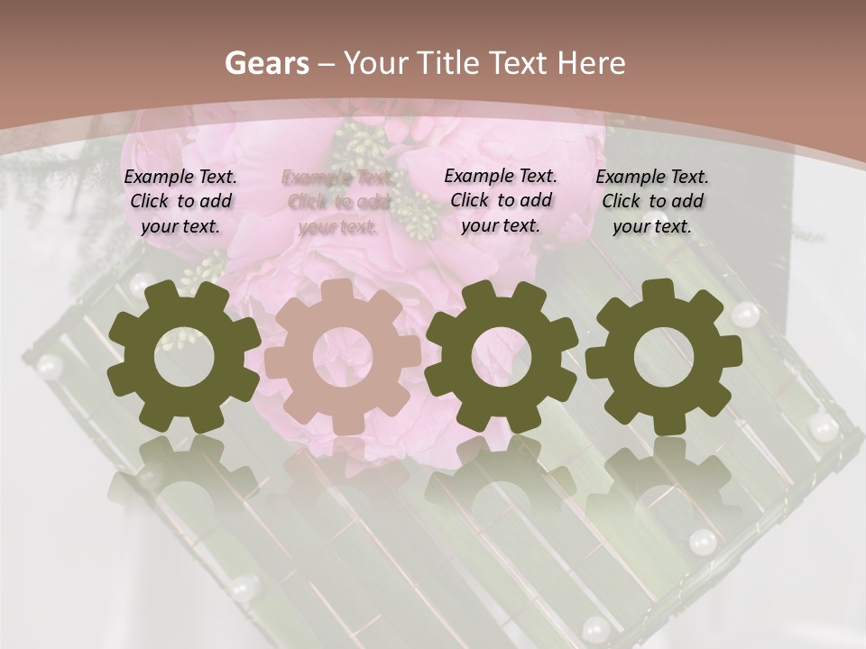 Vibrant Wedding Blossom PowerPoint Template