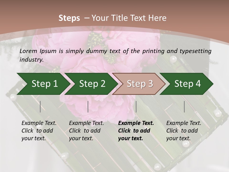 Vibrant Wedding Blossom PowerPoint Template