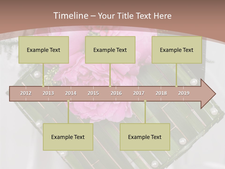 Vibrant Wedding Blossom PowerPoint Template