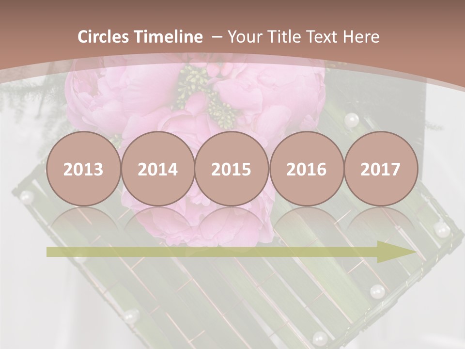 Vibrant Wedding Blossom PowerPoint Template