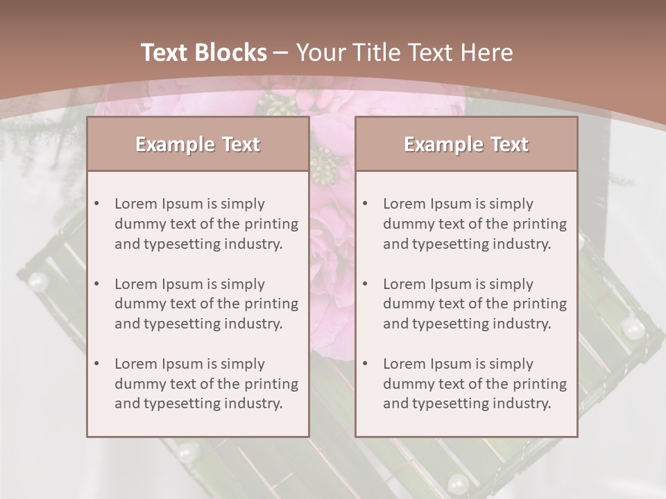 Vibrant Wedding Blossom PowerPoint Template