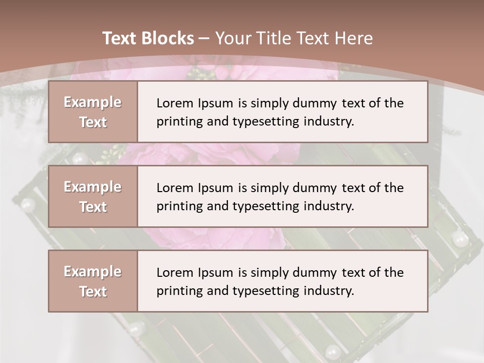 Vibrant Wedding Blossom PowerPoint Template