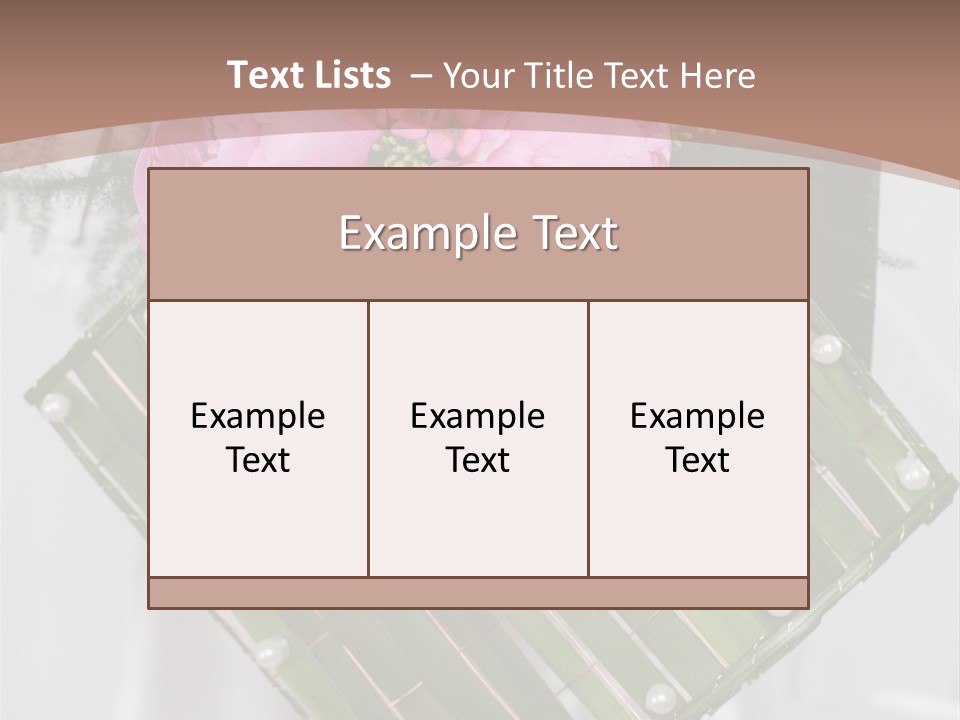 Vibrant Wedding Blossom PowerPoint Template