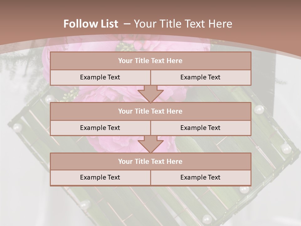 Vibrant Wedding Blossom PowerPoint Template