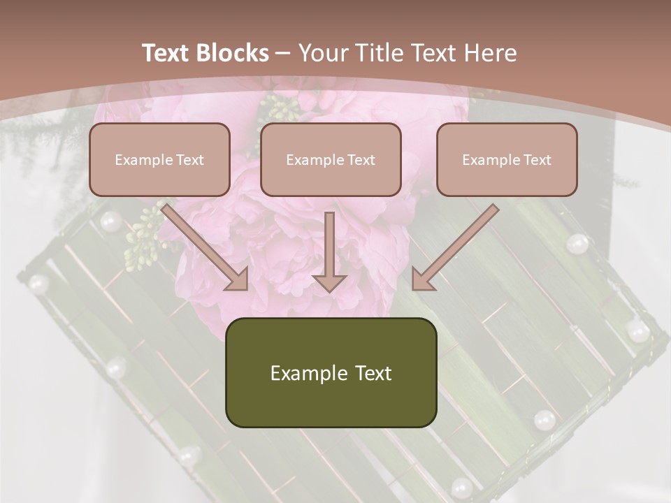Vibrant Wedding Blossom PowerPoint Template