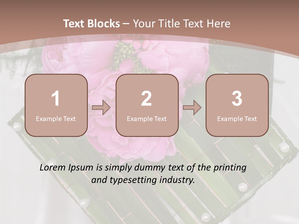 Vibrant Wedding Blossom PowerPoint Template