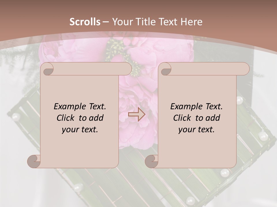 Vibrant Wedding Blossom PowerPoint Template