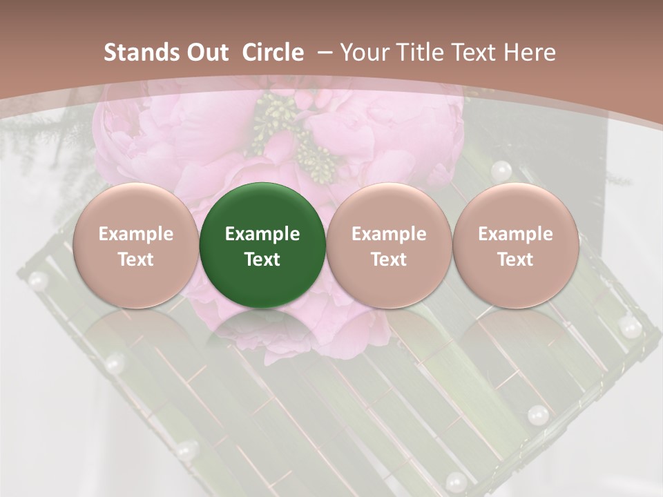 Vibrant Wedding Blossom PowerPoint Template