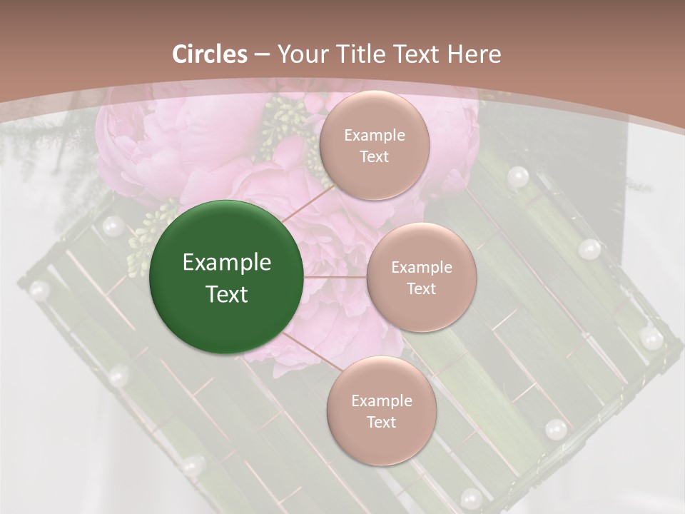 Vibrant Wedding Blossom PowerPoint Template