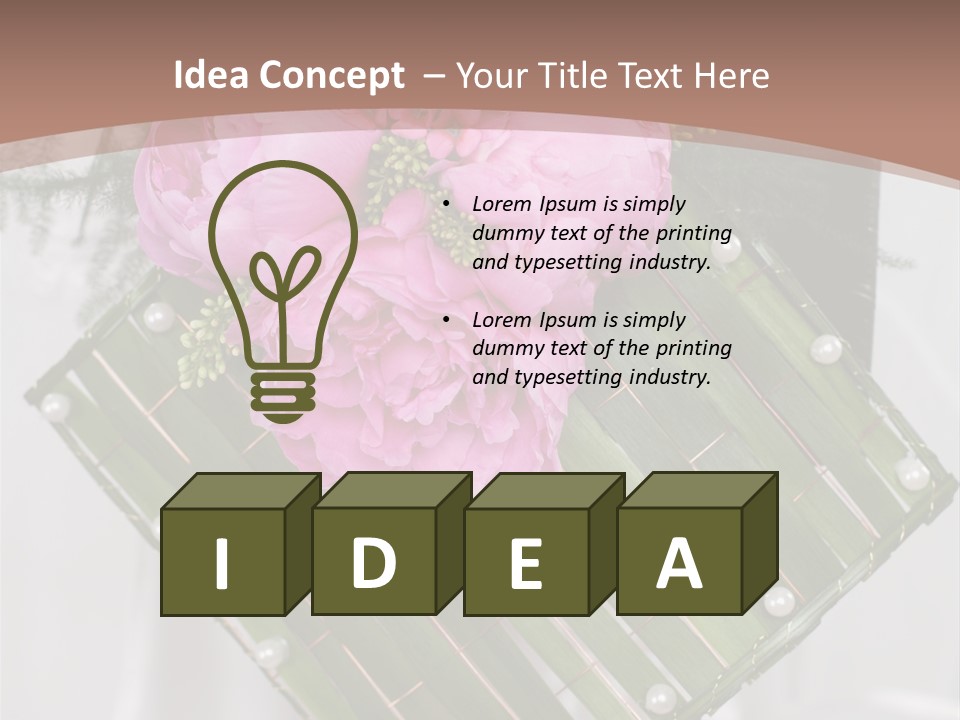 Vibrant Wedding Blossom PowerPoint Template