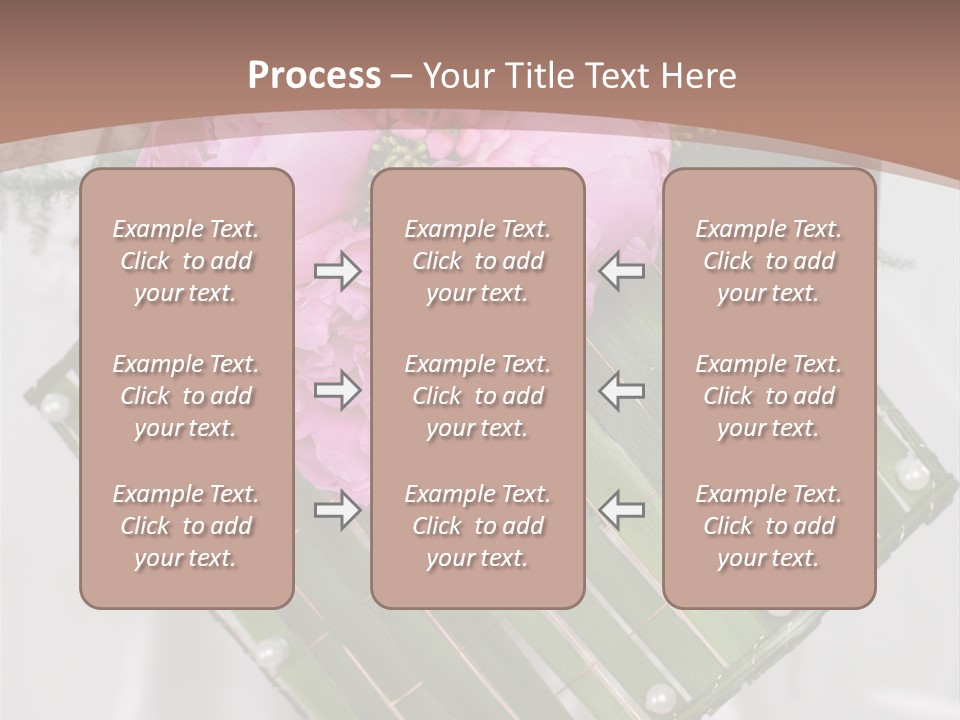 Vibrant Wedding Blossom PowerPoint Template