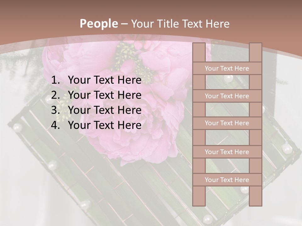 Vibrant Wedding Blossom PowerPoint Template