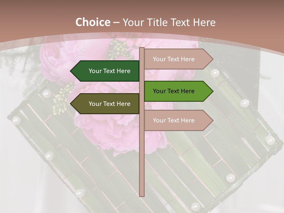 Vibrant Wedding Blossom PowerPoint Template