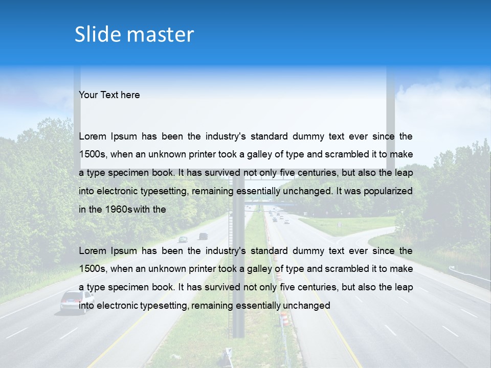 Freedom Cloud Signpost PowerPoint Template