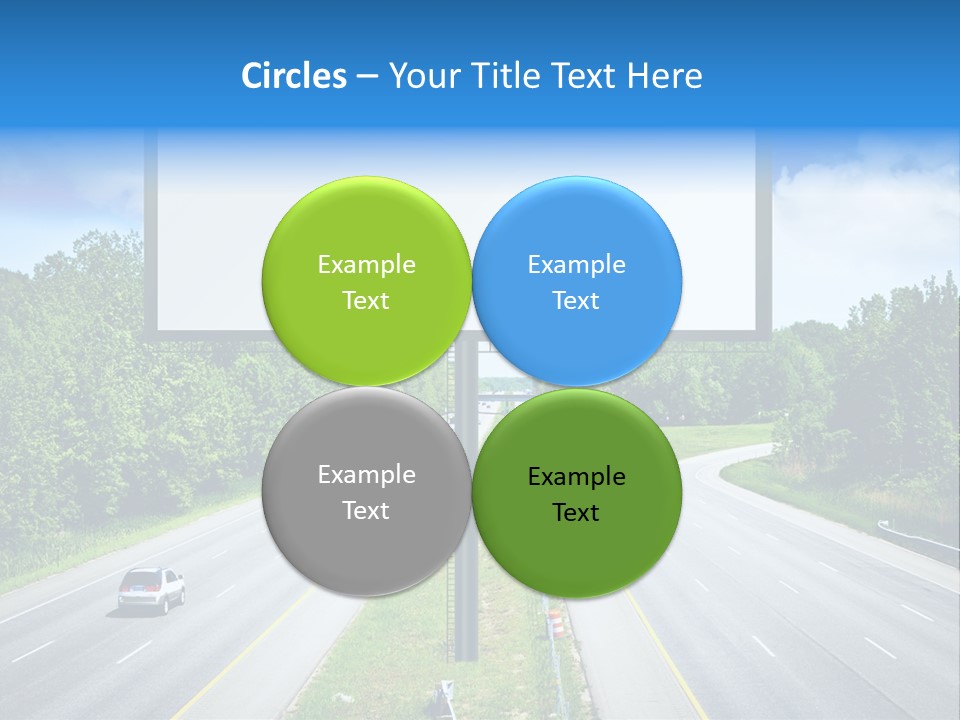 Freedom Cloud Signpost PowerPoint Template