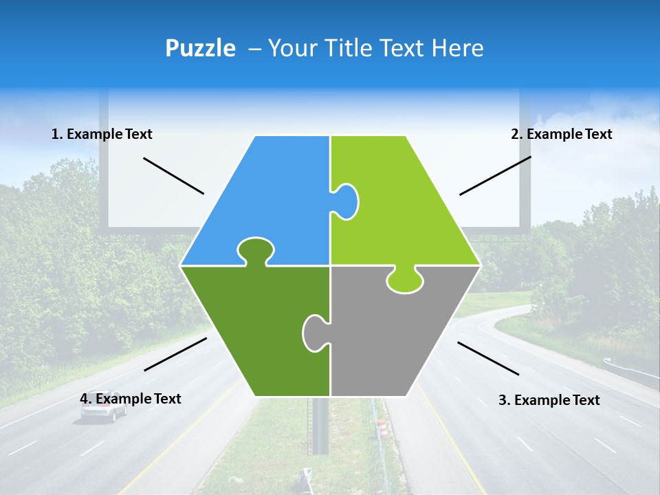 Freedom Cloud Signpost PowerPoint Template