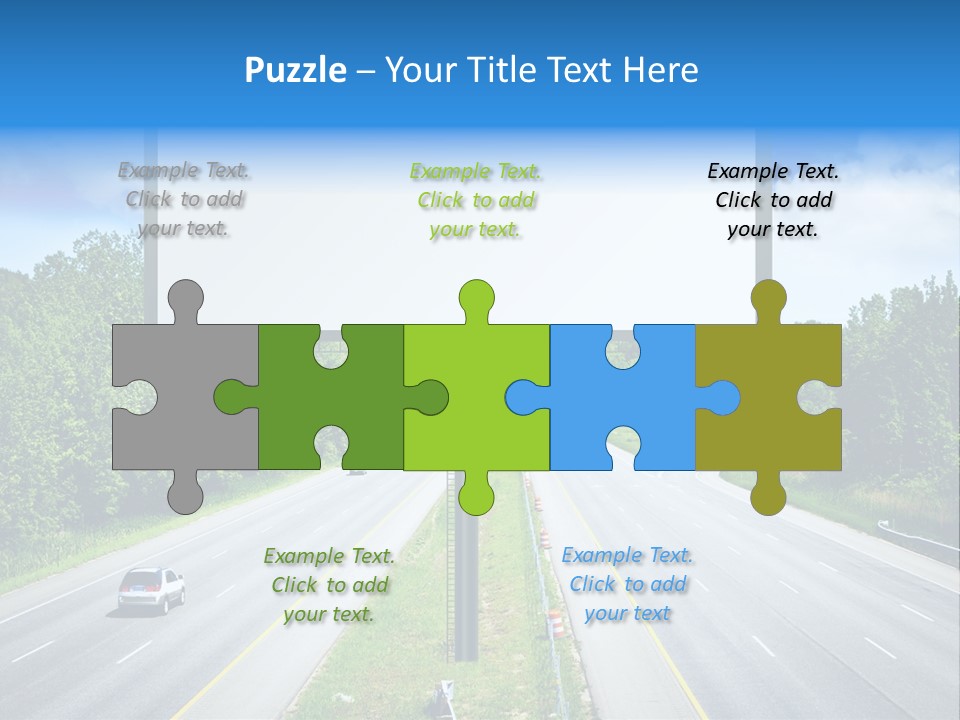 Freedom Cloud Signpost PowerPoint Template