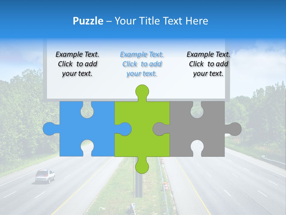Freedom Cloud Signpost PowerPoint Template