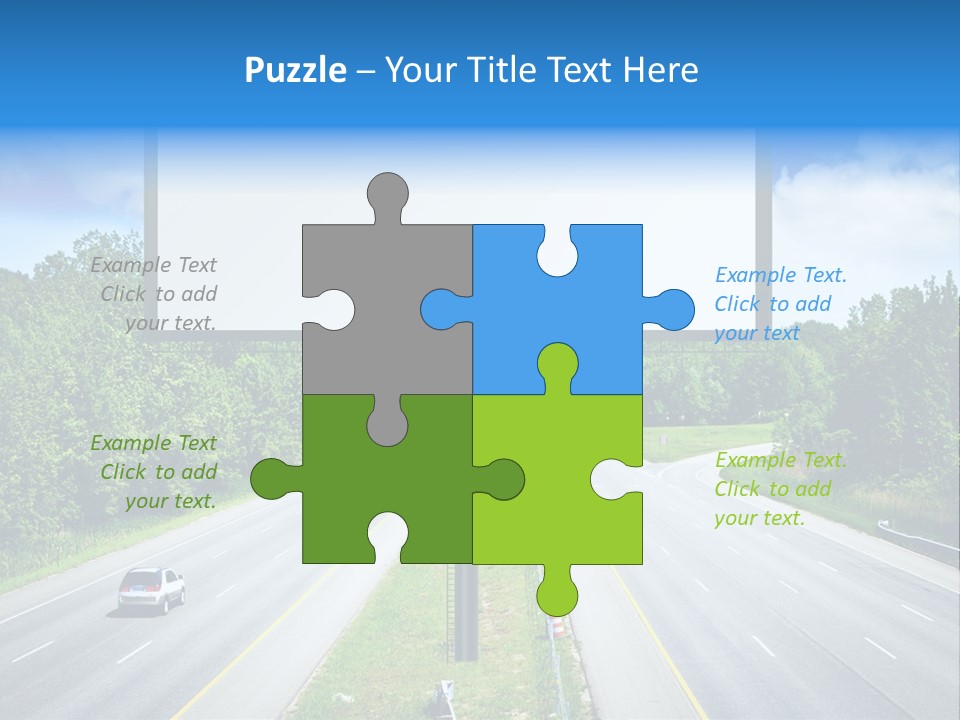 Freedom Cloud Signpost PowerPoint Template