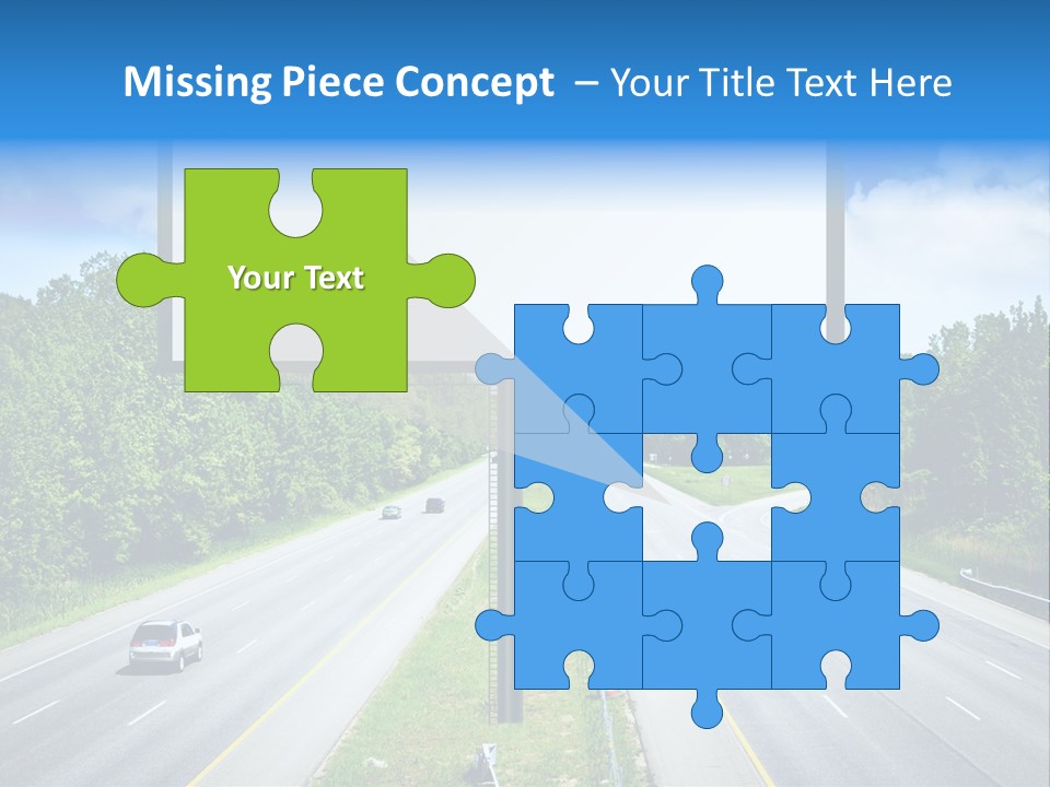 Freedom Cloud Signpost PowerPoint Template