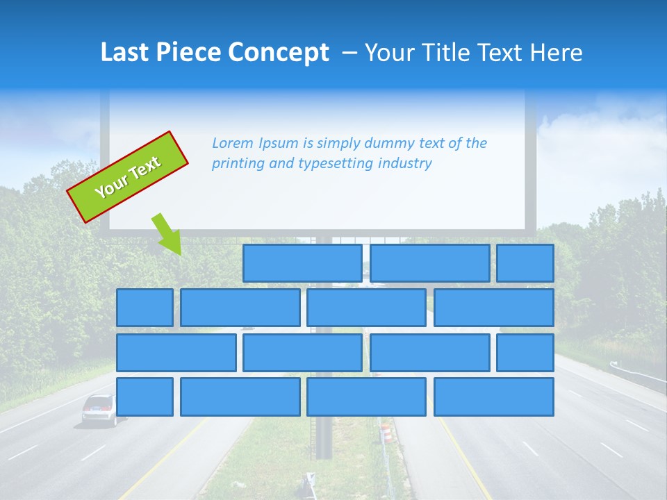 Freedom Cloud Signpost PowerPoint Template