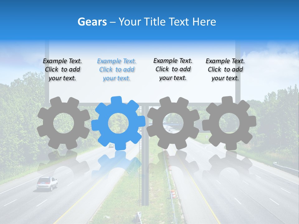 Freedom Cloud Signpost PowerPoint Template