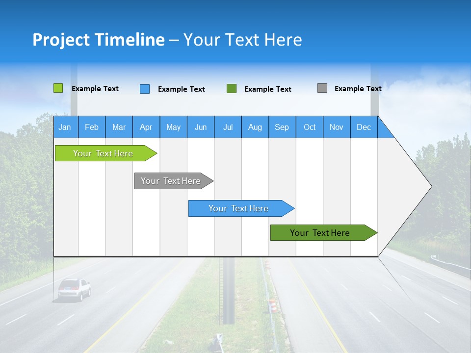 Freedom Cloud Signpost PowerPoint Template