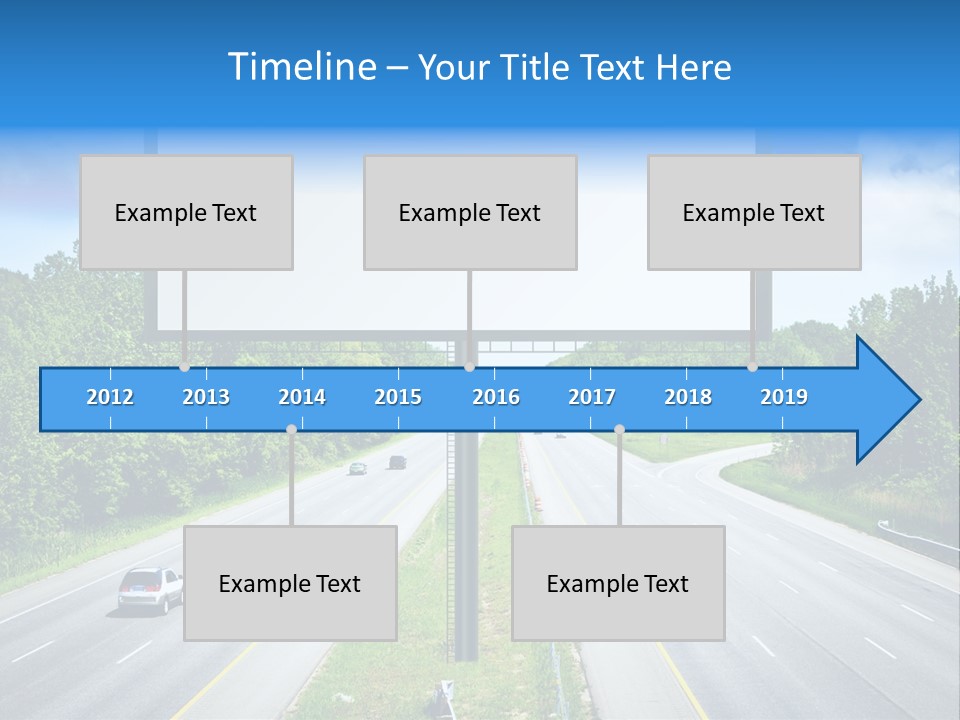 Freedom Cloud Signpost PowerPoint Template