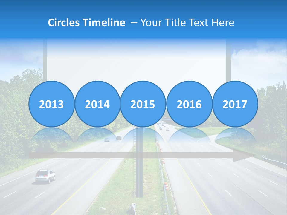 Freedom Cloud Signpost PowerPoint Template