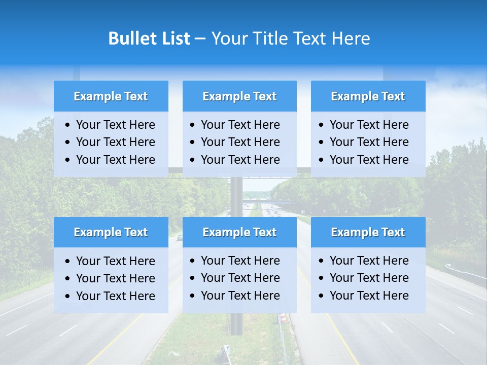 Freedom Cloud Signpost PowerPoint Template
