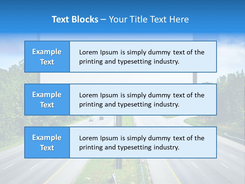 Freedom Cloud Signpost PowerPoint Template