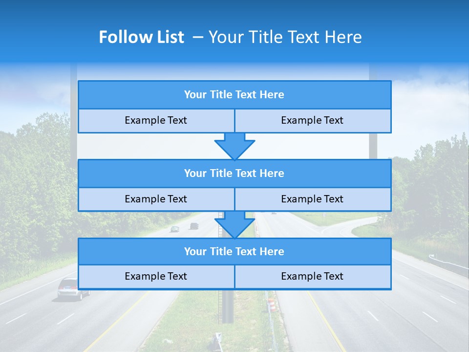 Freedom Cloud Signpost PowerPoint Template