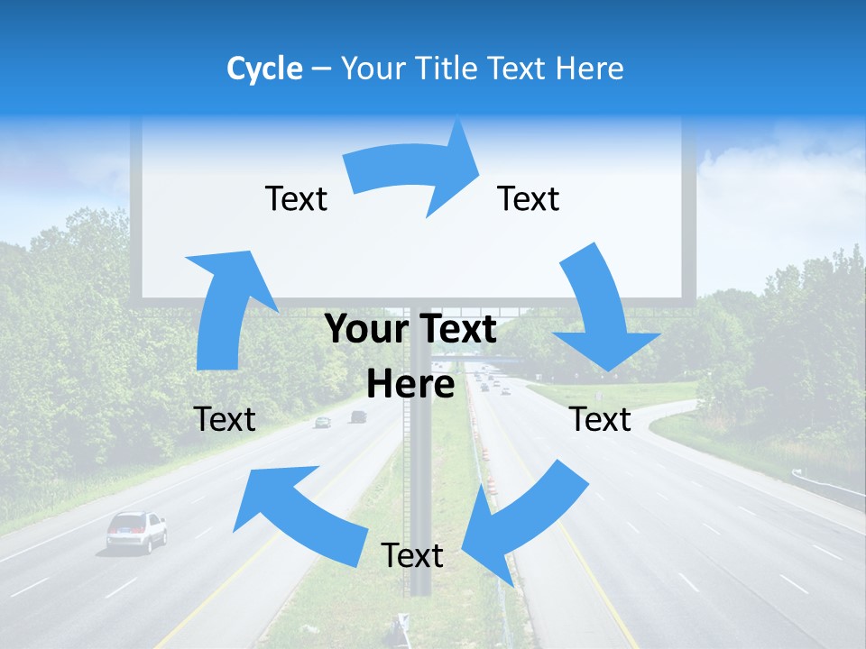 Freedom Cloud Signpost PowerPoint Template
