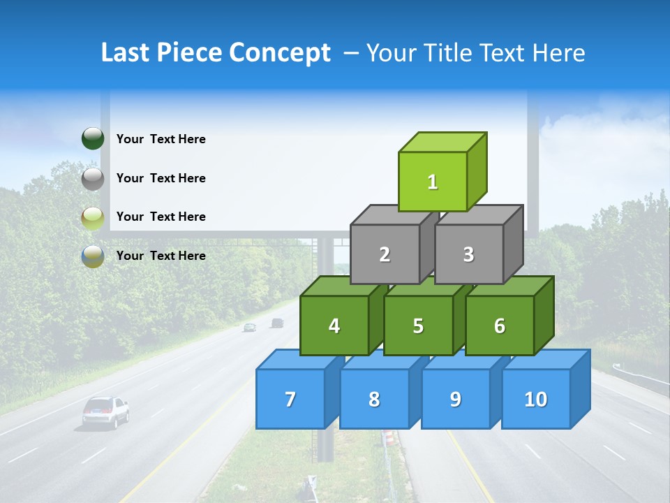 Freedom Cloud Signpost PowerPoint Template