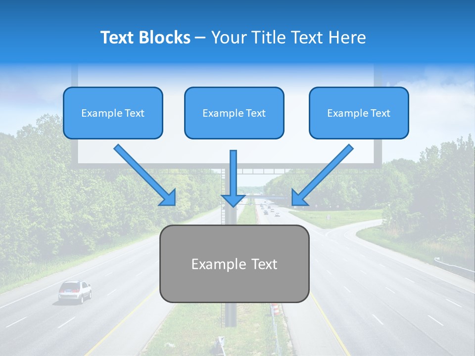 Freedom Cloud Signpost PowerPoint Template